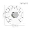 GuDoQi Indoor Outdoor Window Thermometer, No Battery Required, Transparent Dial,