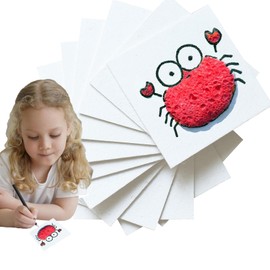 Foam Texture Painting Paper,Puffy Texture Paper,Foam Texture Blank Painting Paper,Children's Drawing Roll,Toddler Drawing Paper Roll,Coloring Paper Roll for Kids（10pcs）