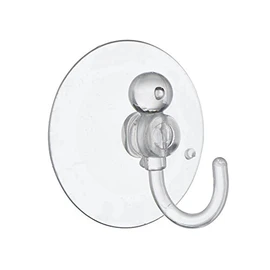 Star Pack 3 Suction Hook Clear Plastic 45MM
