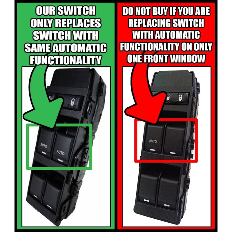 SWITCHDOCTOR Window Master Switch Set for 2007-2010 Jeep Grand Cherokee,