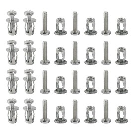 HugeDE 20 Pcs Hollow Metal Cavity Fixing Hollow Door Anchors Extra Short Hollow Wall Anchors Plasterboard Screw Plugs Drywall Anchor Kit with Screws for Drywall Curtain Gypsum Hardware M4 x 20mm