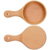 Wooden Bowl with Handle Noodle Bowl for Salad Fruit Soup