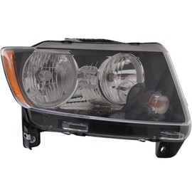 For Jeep Compass Headlight 2013-2017 Passenger Side DOT Certified CH2503246 | 68171214AB Standard Type Code LMB w/Black Trim