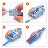 LIKENNY Compact Wire Connectors, 10 Pieces, 2 in 4 Out,