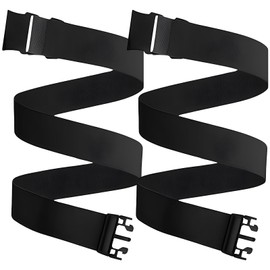 2Pcs Plastic Buckle Elastic Tactical Hiking Belt, Work Belt, Work Belts For Men, Adjustable Waist Size, Suitable For Outdoor Sports Hiking