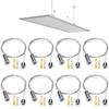 Suspension Cables Kit, Zliger 8 PCS Lamp Holder Suspension Cables