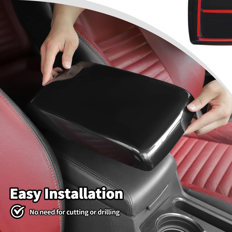 JWWY for Challenger Armrest Cover Case Pad Center Console Cover