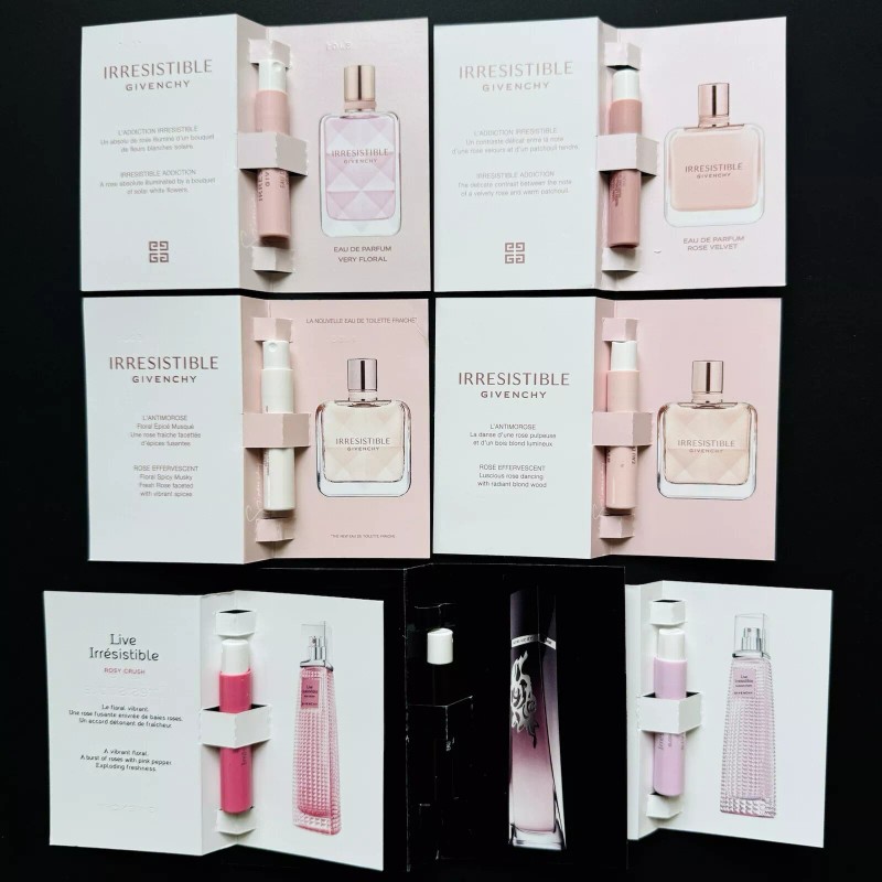 Givenchy Perfume Collection Sample Spray Vials 12pc Set