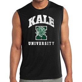 Yoga Clothing For You Mens Kale University Darks Sleeveless Moisture Wicking Tee, Medium Black