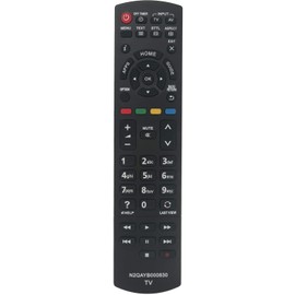 N2QAYB000830 Replacement Remote Control - VINABTY Remote Control for Panasonic TX-L24XW6 TX-L32BL6B TX-L42E6EK TX-50AS500Y TX-39ASW604 TX-42AS500E TX-L24XW6 TX-L32E6B TX-L32EX64 TX-L32EX64 L39E6 B TX-L32ES61 TH-LR32E6