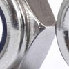 60 Pcs M6 Stainless Steel Nylon Lock Nuts - 304