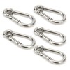 Ladieshow 10pcs Snap Hooks Spring Carabiner Clip Buckle Stainless Steel