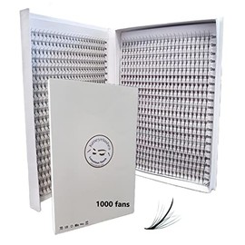 1200 5D Wispy Premade fans 0.07 Mixed Lengths 9-16mm 1000 fans 7D 0.05 Volume loose Lashes C D Curl Handmade Fan eyelash extensions Kimeyelashes promade fan (7D-C-0.05-1000fans)