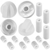 Seentech 8- Pack Control Knobs Replacement with 12 Adapters for