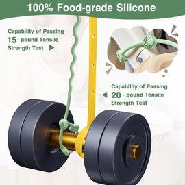 Toy Straps for Baby, 7PK Silicone Pacifier Clips Stroller Accessories Adjustable Baby Teether Leash & Sippy Cup Holder Straps Applies to Car Seat,High Chair,Cribs,BPA Free