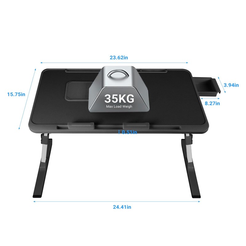 iXTRA Lap Desk,Laptop Lap Desk Include Cooling Fan,Adjustable Lap Desk