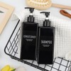 Segbeauty Shampoo Bottle, Dispenser, Refill Bottle, Set of 2, 16.9