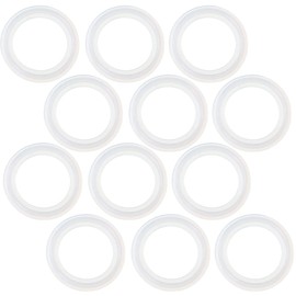 Beduan Tri Clamp silicone Gasket O-ring 1.5 Inch Fits OD 50.5MM Sanitary Pipe Weld Ferrule (Pack of 12)