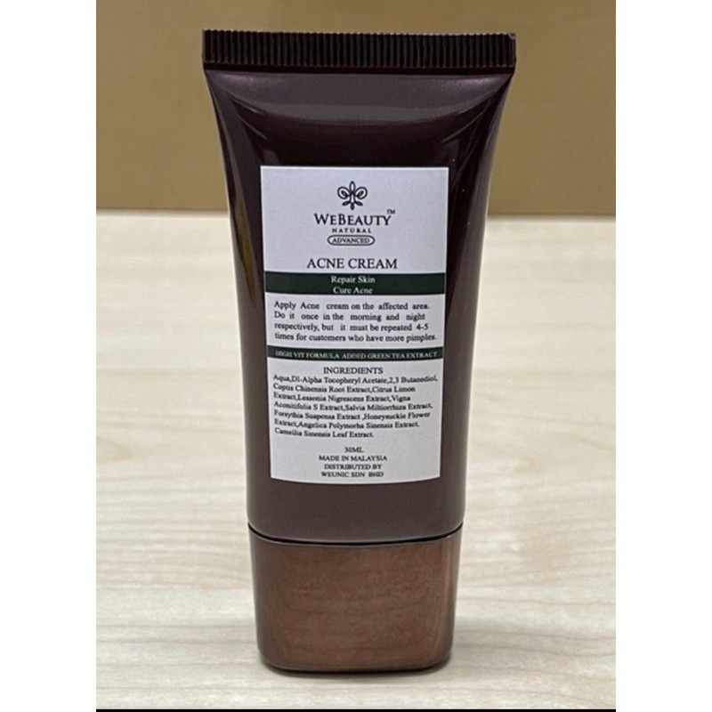 Webeauty Natural Advance Acne Cream 30ml