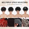 Aisaide Black Afro Kinky Curly Headband Wig with Bangs -