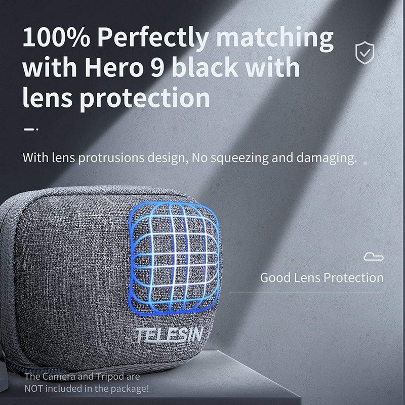 TELESIN Mini Carry Case for Go Pro Hero 12 11
