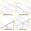 KKONHII Hair Accessories Organizer with Lid Clear Hair Tie Organizer