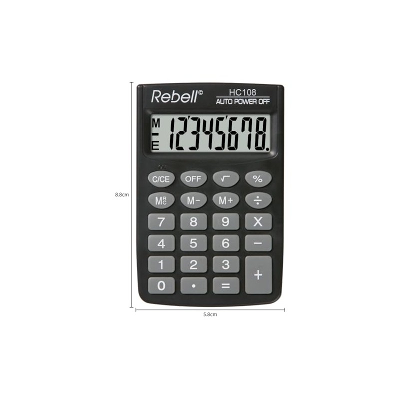 Rebell RE-HC108 BXPocket Calculator