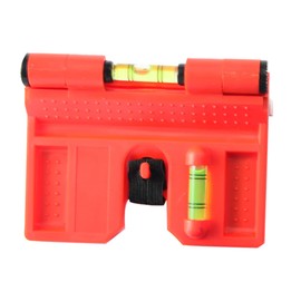 2Pcs Spirit Level, Magnetic Post Level Tool Folds for Storage, Cross Check Bubble Level