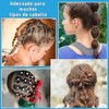 Bandas Elásticas para el Cabello Duraderas,Mini Bandas de Goma Negro&Blanco