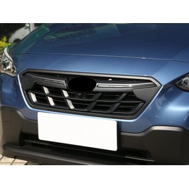 NEESPOC Front Bumper Grill Grille Fit for Subaru Crosstrek Limited/Sport/Touring/Hybrid/Premium 2021 2022 2023 Matte Black with Chrome Trim Grid Accessories