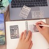 4 Pcs Erasing Shields Stainless Steel Drawing Template Shields Drafting
