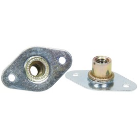 JJ Motorsports Threaded Insert Fasteners Nuts 1/4"-20 with 1" Plate 4 Pack Fastener IMCA USRA