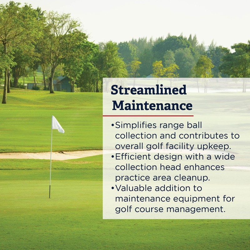 Standard Golf Range Ball Pusher | Efficient Cleanup for Practice
