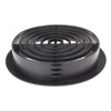 5 x Grey Plastic Soffit Vents 70mm Circular Push Fit