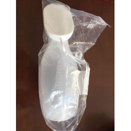 EatingBiting 1.77" Mouth Urinal Unisex Male Female Portable Toilet Plastic Potty Pee Bottle 1000ml Women & Men Thick Firm Urinal Collection for Hospital Incontinence, Elderly, Travel Bottle