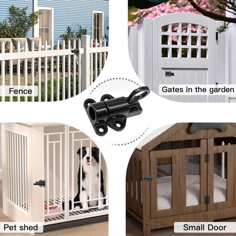 Pack of 2 Automatic Locking Door Latches, Aluminium Alloy Door