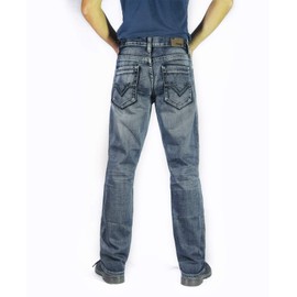 Flypaper Mens Fashion Bootcut Jeans Regular FIT Medium Vintage Blue Size 38X32