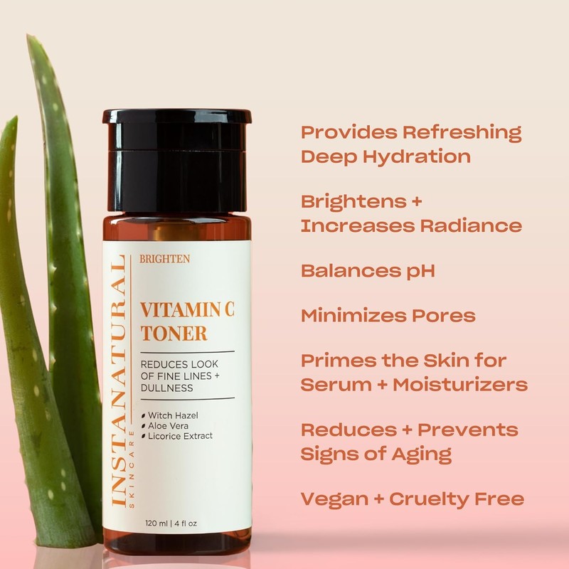 Insta Natural Vitamin C Face Toner Maintains whitening balance and
