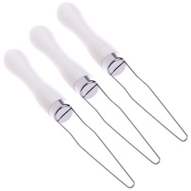 BCP Pack of 3 Grip Button Hook Helper (White Color)