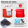 3.5oz 1/5 lb 60pcs Coffee Bags with Valve,Vented Coffee Bag