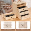 TORIBIO Essential Oils Box for 192 Bottles, Wooden Essential Oils