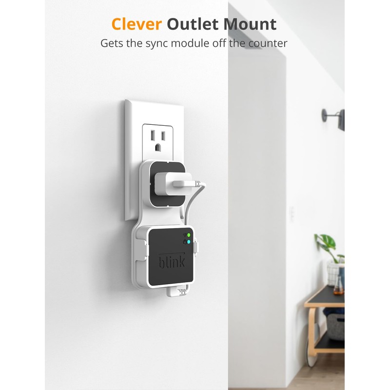 SUPMEGA Outlet Wall Mount for Blink Sync Module 2, Space