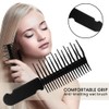 Snblzhef Hair Styling Tool Wide Tooth Anti-Knotting Wet Brush Black