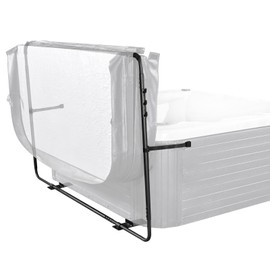 VEVOR Hot Tub Cover Lift, Height 31.5"-41.3" Width 53"-92.5" Adjustable, Installed at The Bottom on One Side, Suitable for Various Sizes of Rectangular Bathtubs, Hot Tubs, Spa, Black