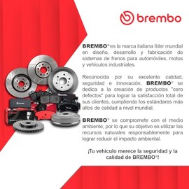 BREMBO Disco De Freno Delantero Izquierdo O Derecho Compatible con VOLKSWAGEN POINTER de 2000 a 2003