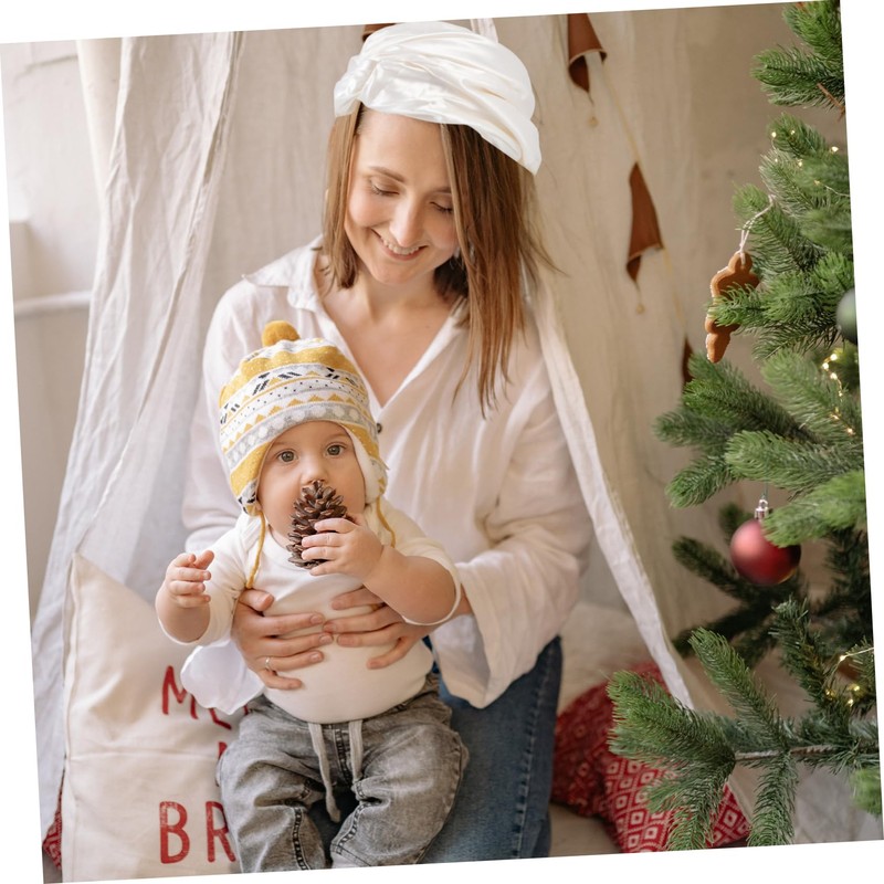 Healvian 1pc Comfortable Silk Sleeping Hat Supple Bonnet for Hair