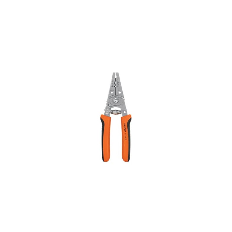 Truper PE-CA-61, Pinza 6" pela cables 20 a 10 AWG