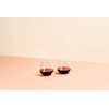 Sempli Monti Rosso Stemless Wine Glasses Set of 2 -