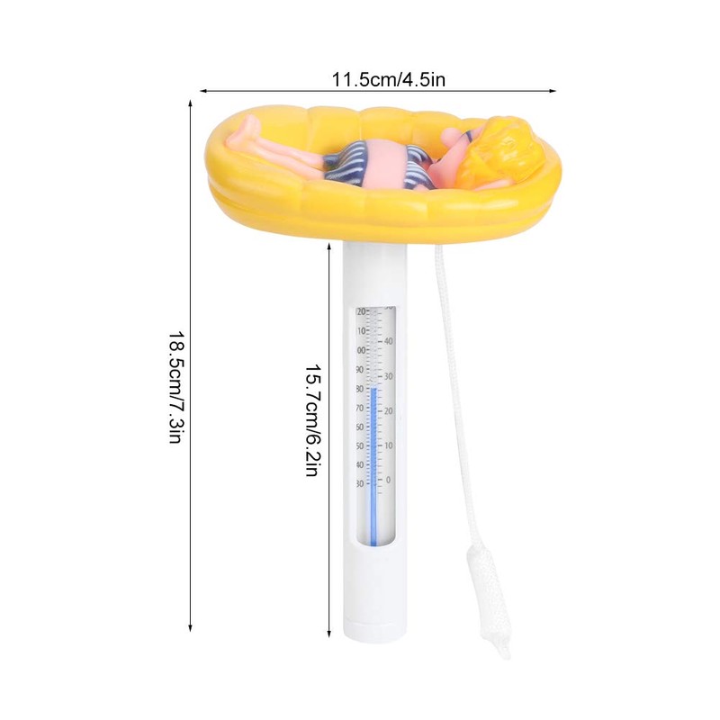 MUNEFE Swimming Pool Thermometer, Cartoon Shape Swimming Pool Thermometer, Floating