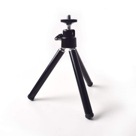 Portable Mini Tripod with Ballhead Tabletop Stand for Mini Projector Compact Cameras DSLRs or Other 1/4" Screws Interface Device